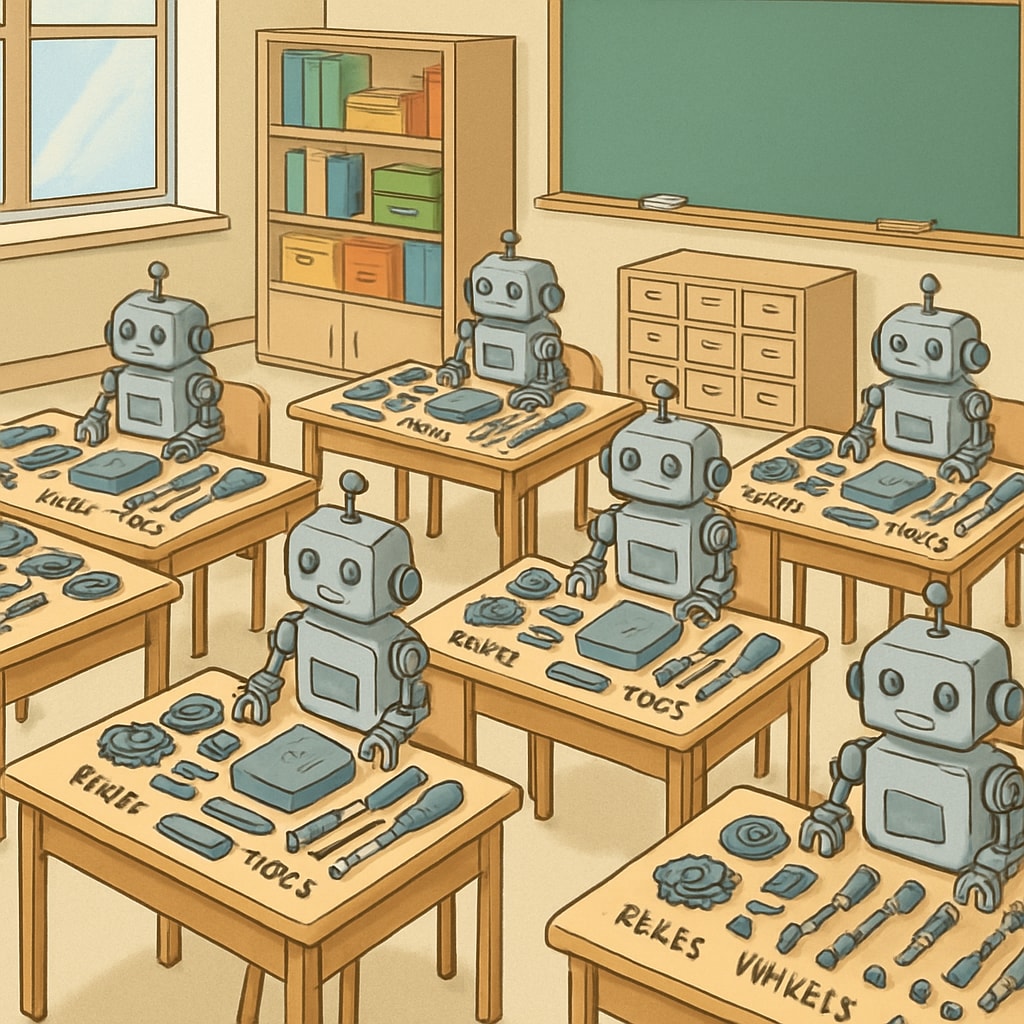 Project-based learning robotics classroom setup