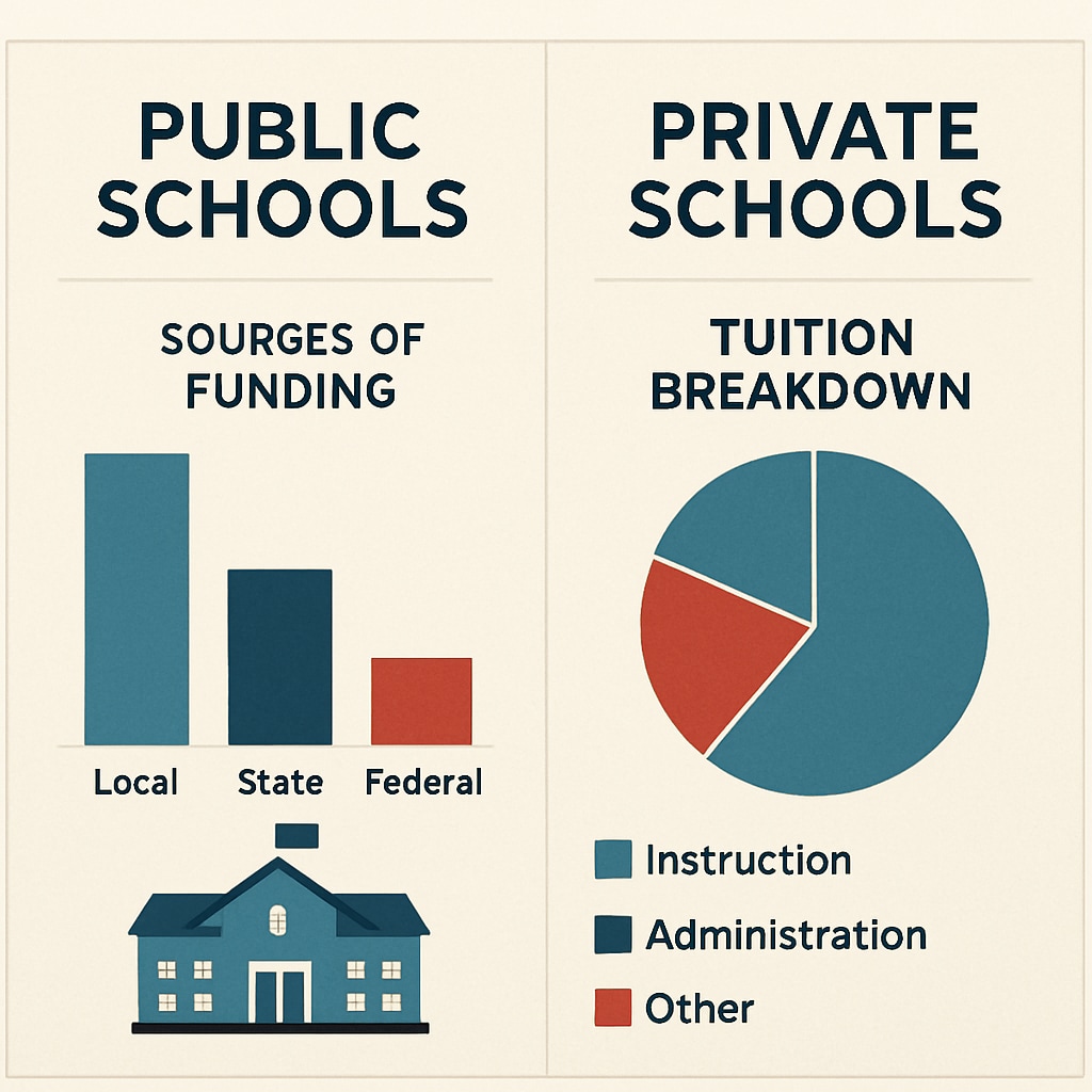 Financial aspects of public vs private school choice