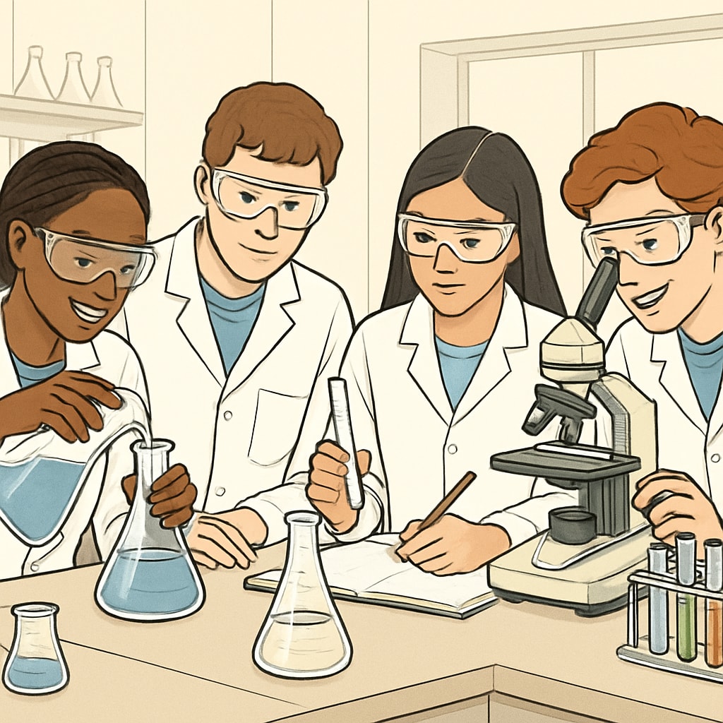 Students developing learning motivation through collaborative STEM project