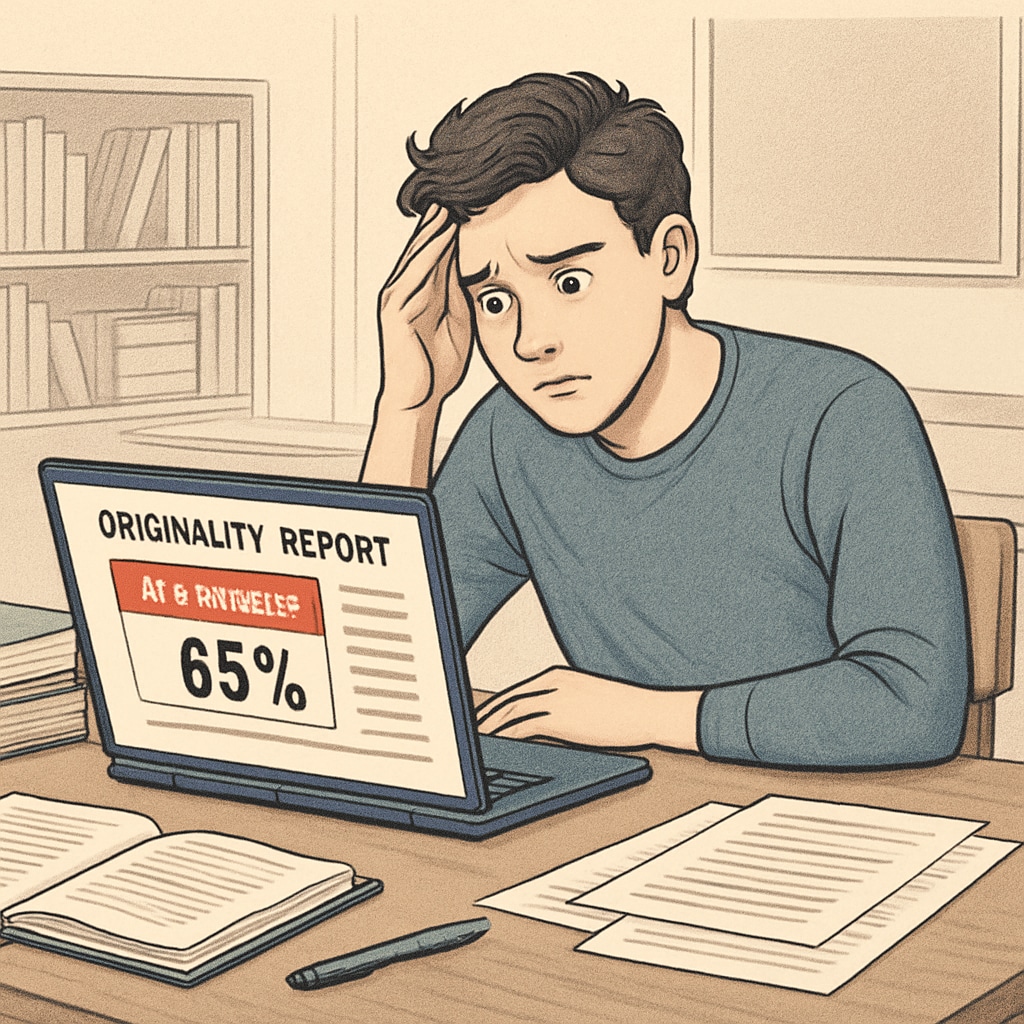 Student struggling with AI detector false positive result