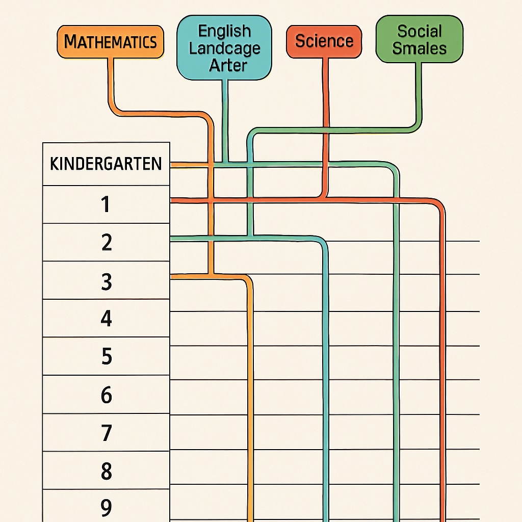 K-12 curriculum standards visualization for digital education resources