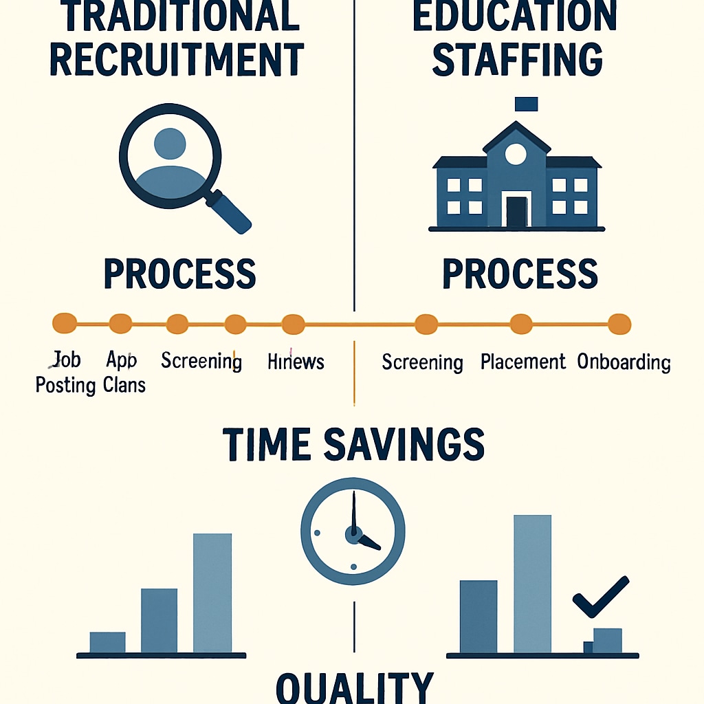 Private schools recruitment services effectiveness comparison