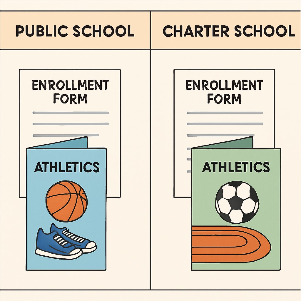 Enrollment competition between school types
