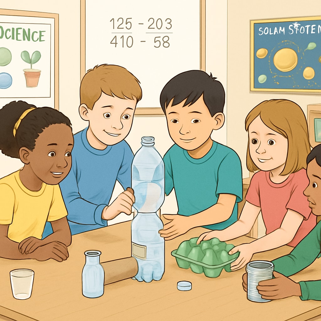 Privileged and economically disadvantaged children learning together in classroom