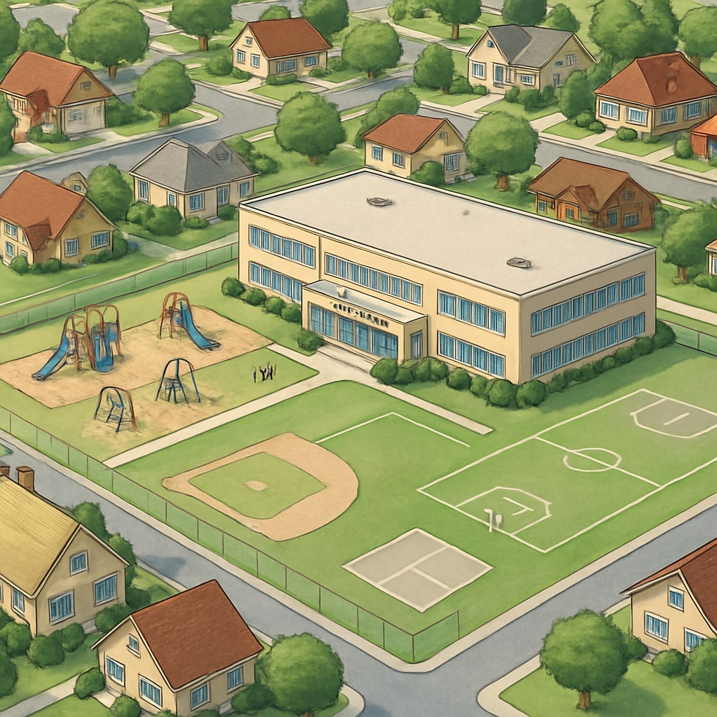 Top-rated school district homes with premium real estate values
