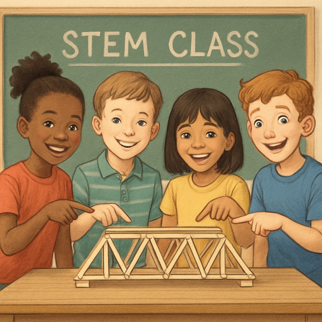 Children developing human advantages against AI automation through creative education