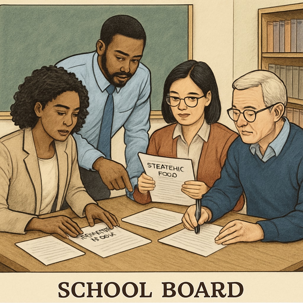 Collaborative school board leadership planning session