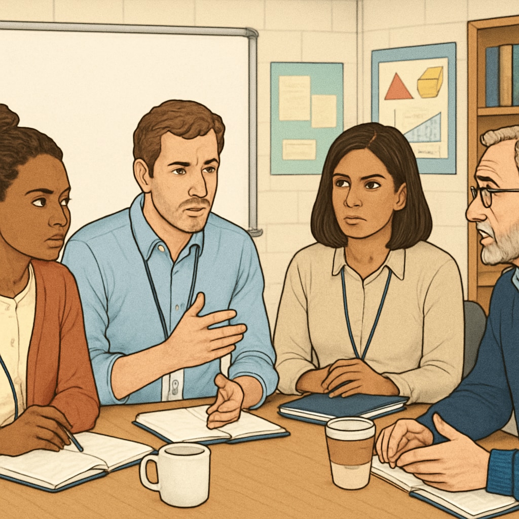 Educators discussing student loan repayment challenges