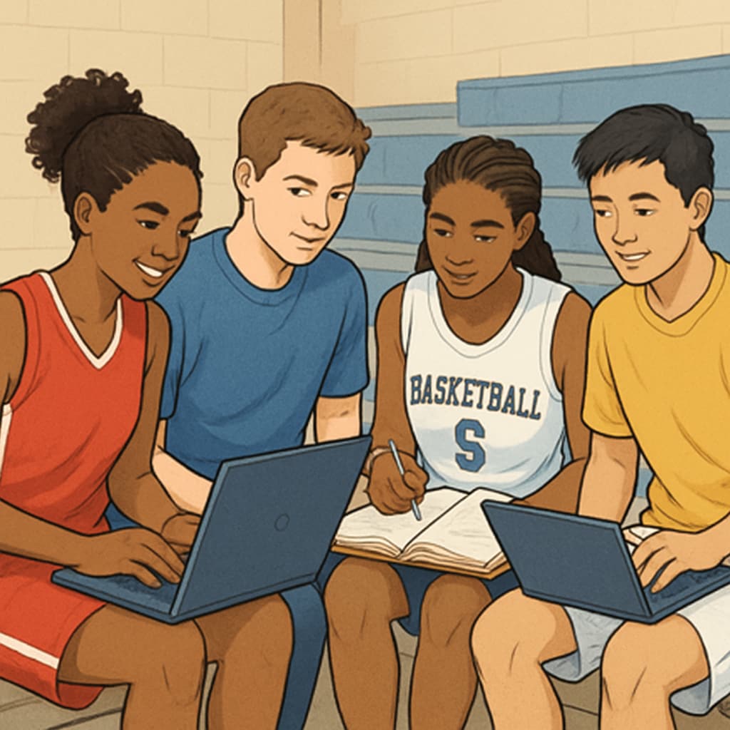 Student-athletes maintaining academic integrity while balancing sports commitments