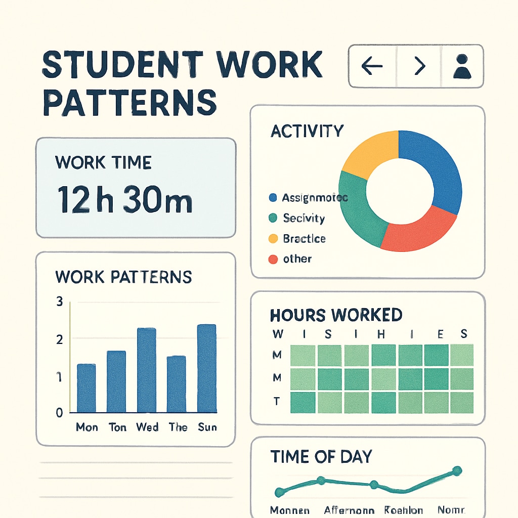 AI-powered productivity application tracking student work patterns