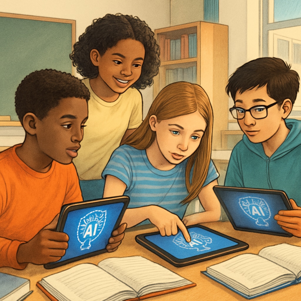 Students utilizing AI subscription services for group learning