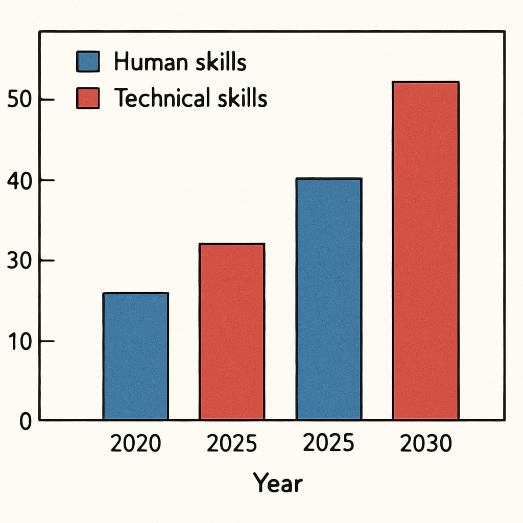 Future job skills demand infographic