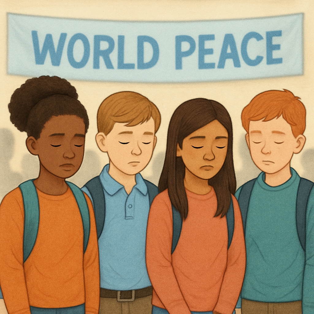 Generalized war victim commemoration in classroom avoiding Gaza specifics