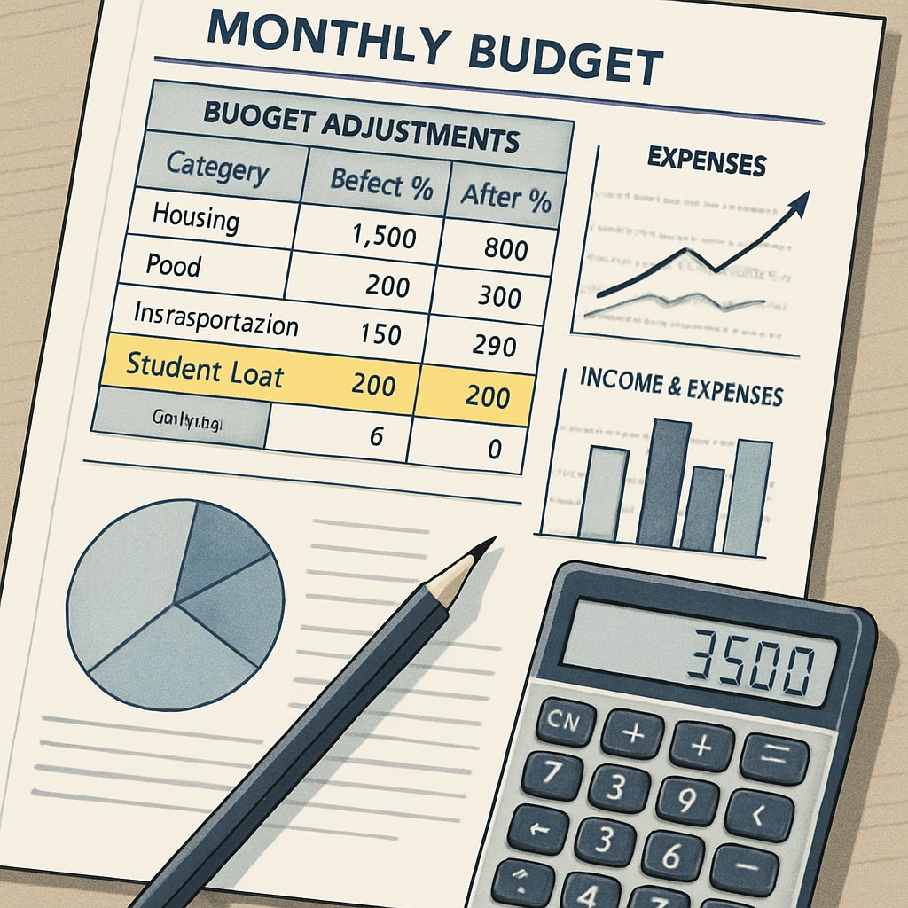 Budget adjustments for rising student loan payments