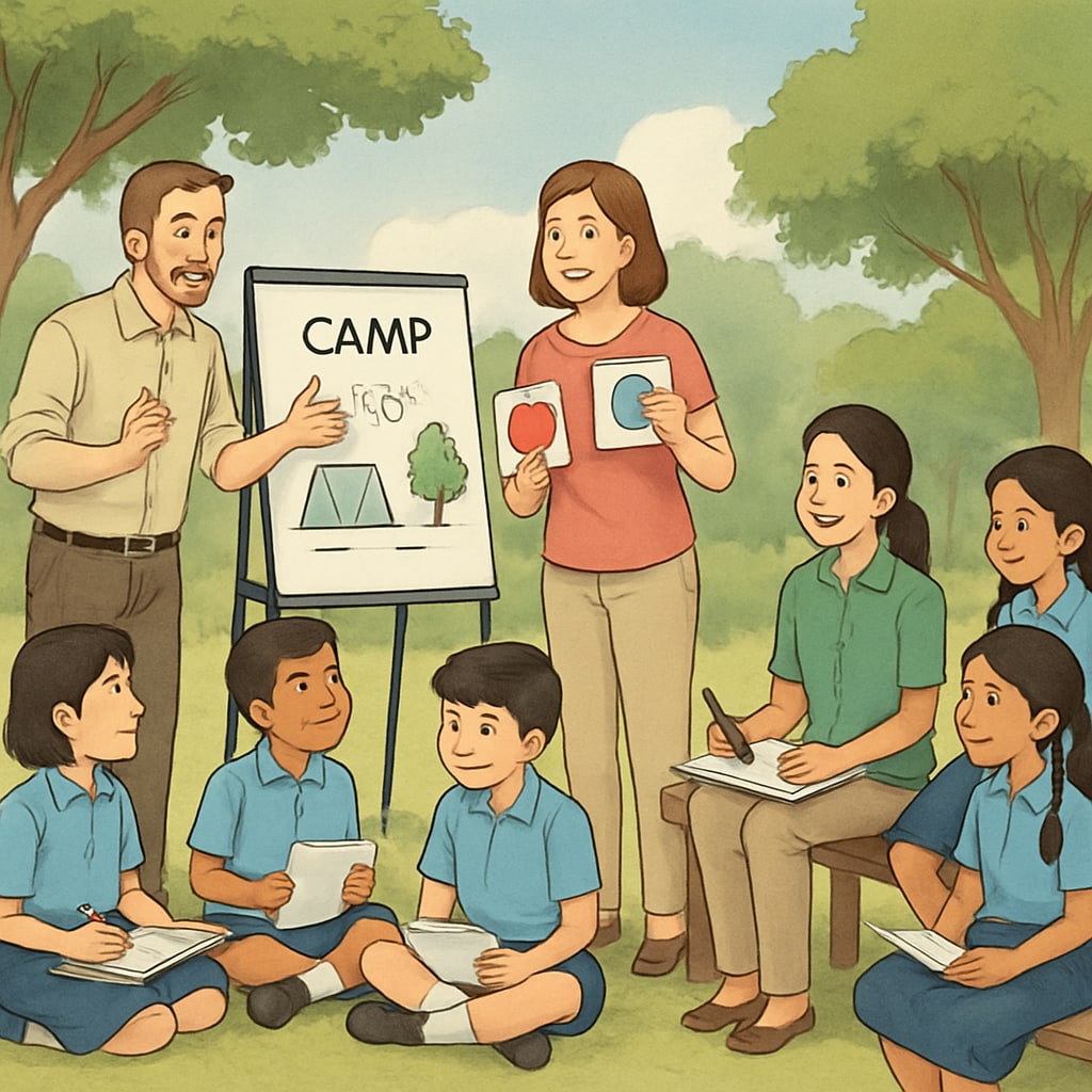 English teaching in Thailand summer camp environment