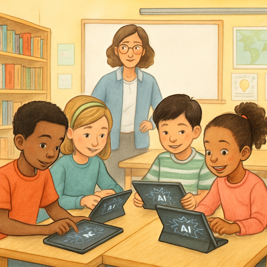 AI education in modern classroom setting