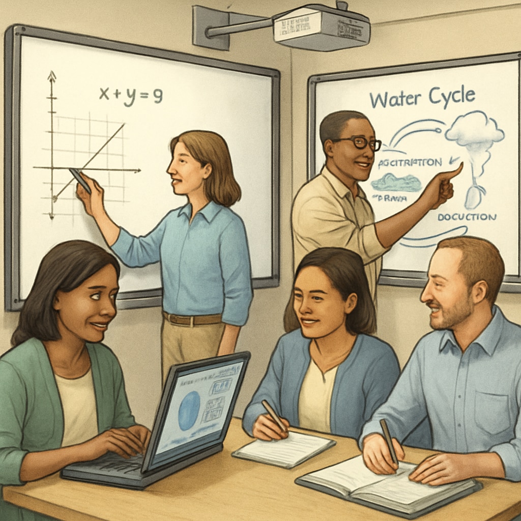 Teachers enhancing skills for higher salary potential in education