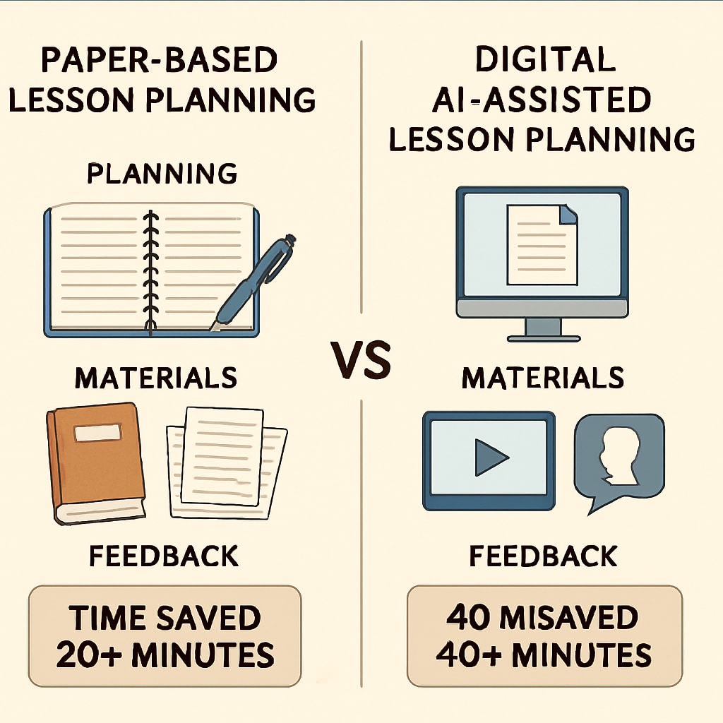 AI tools for teachers demonstrating time savings in lesson planning