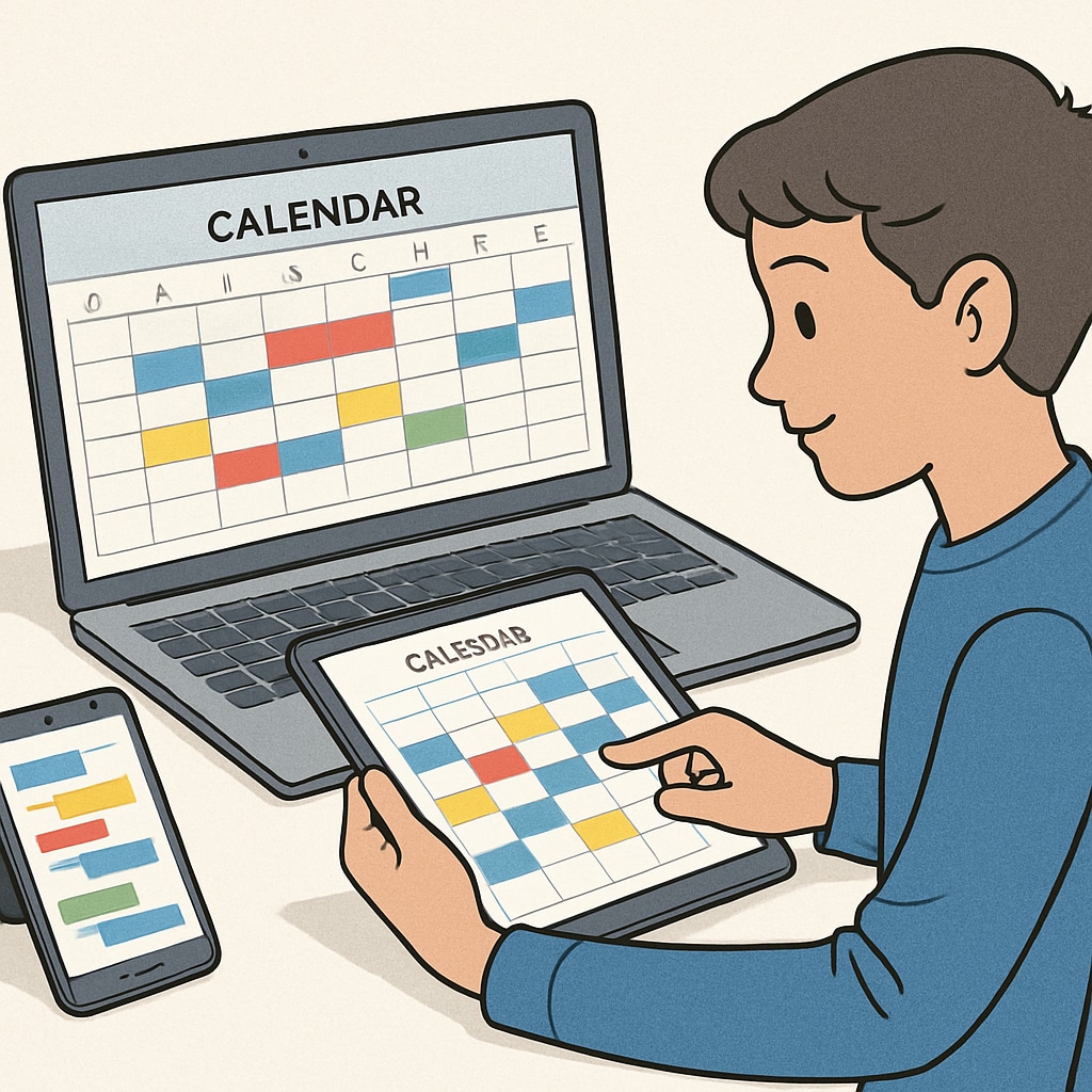 Free calendar app with organizational features for student time management