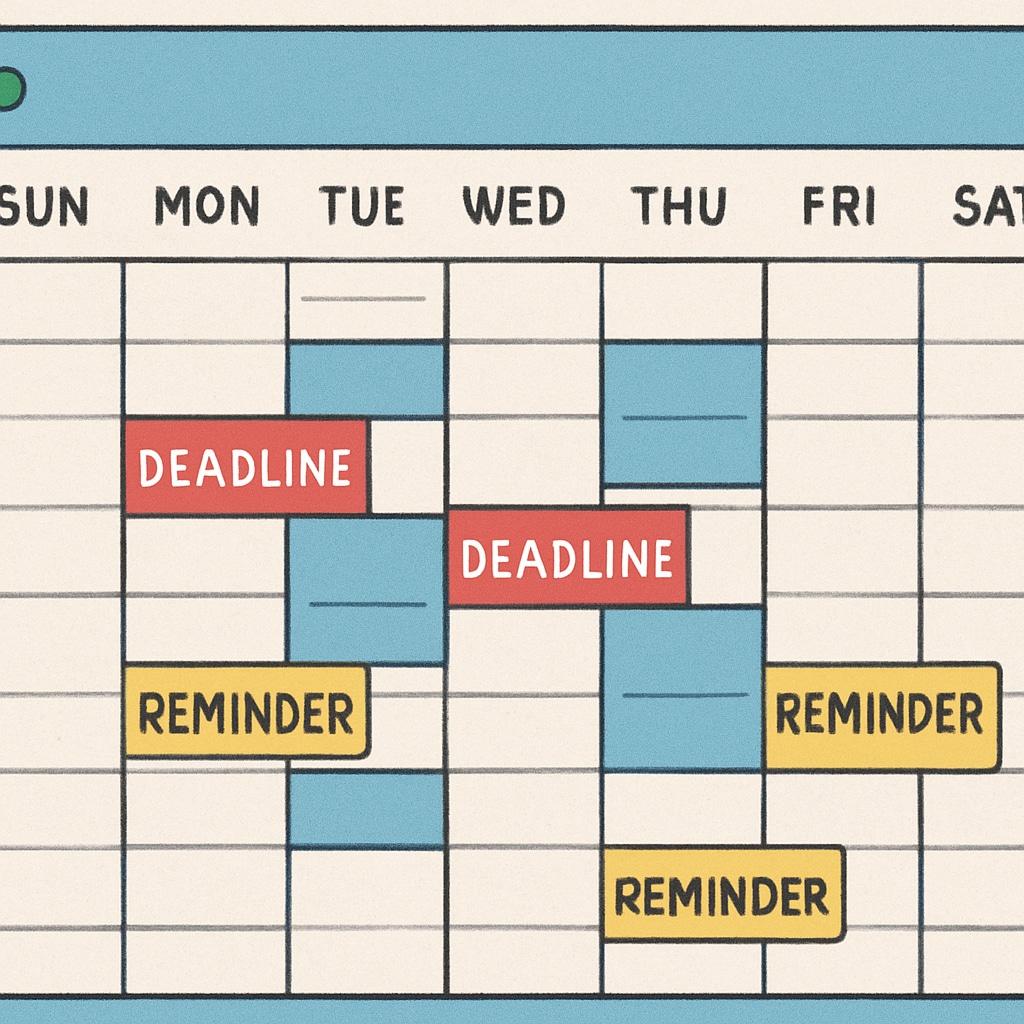 Organizational features in free calendar apps for students