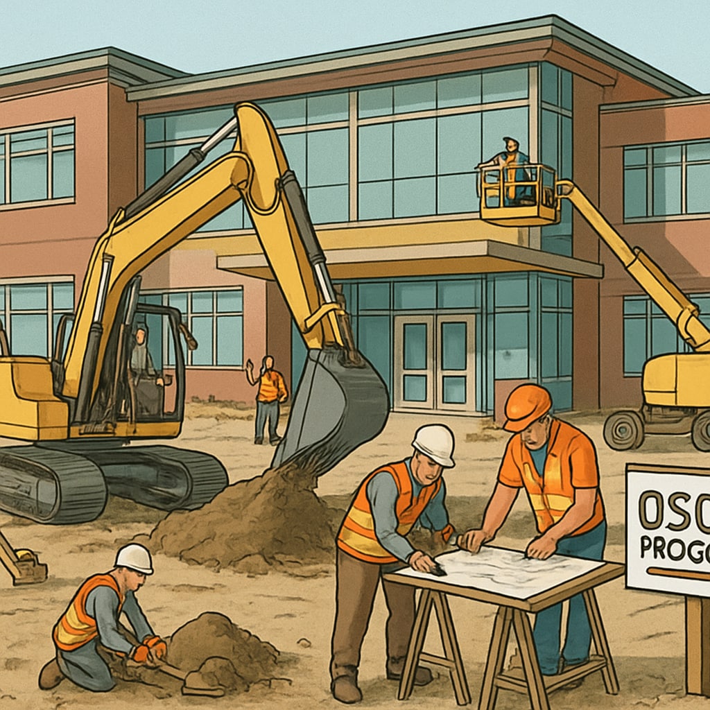 OSCIM-funded school construction project in Oregon demonstrating education bond usage