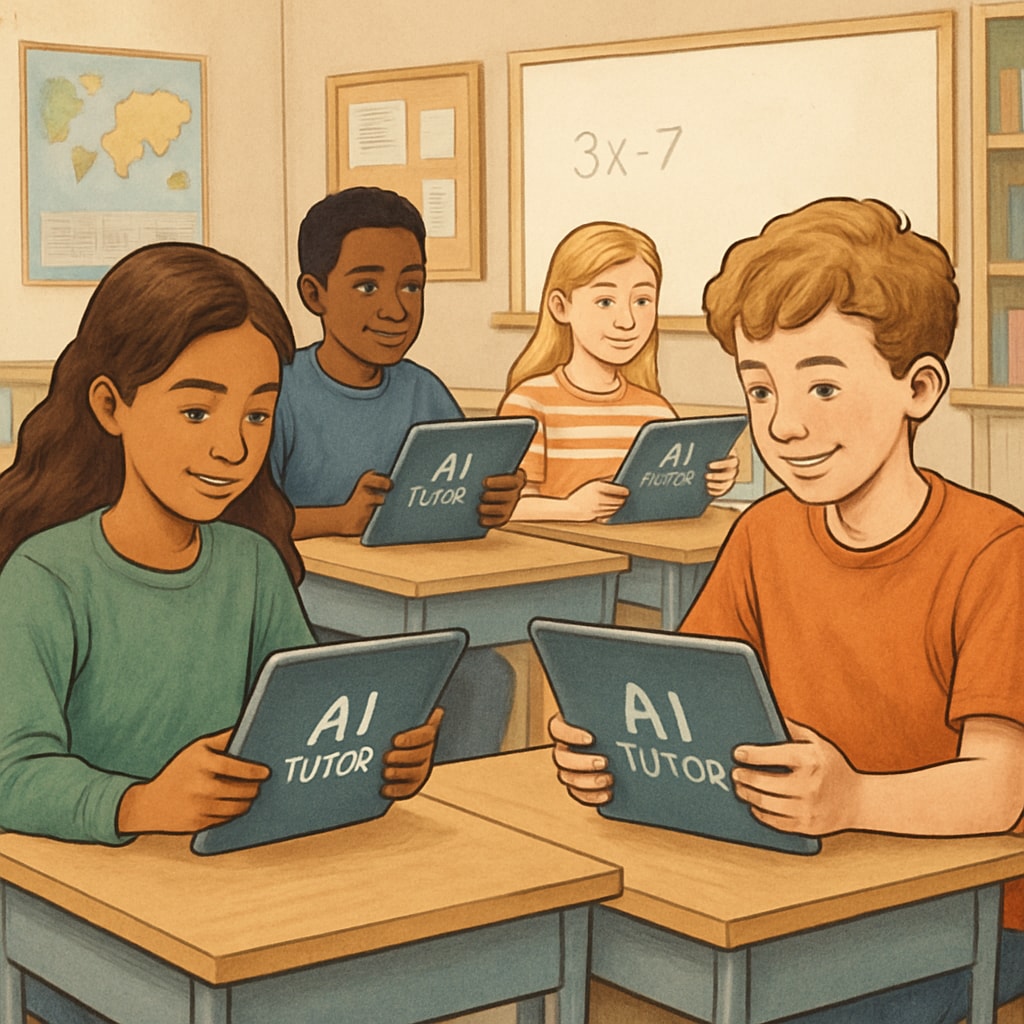 K12 students using AI subscription services for academic assistance