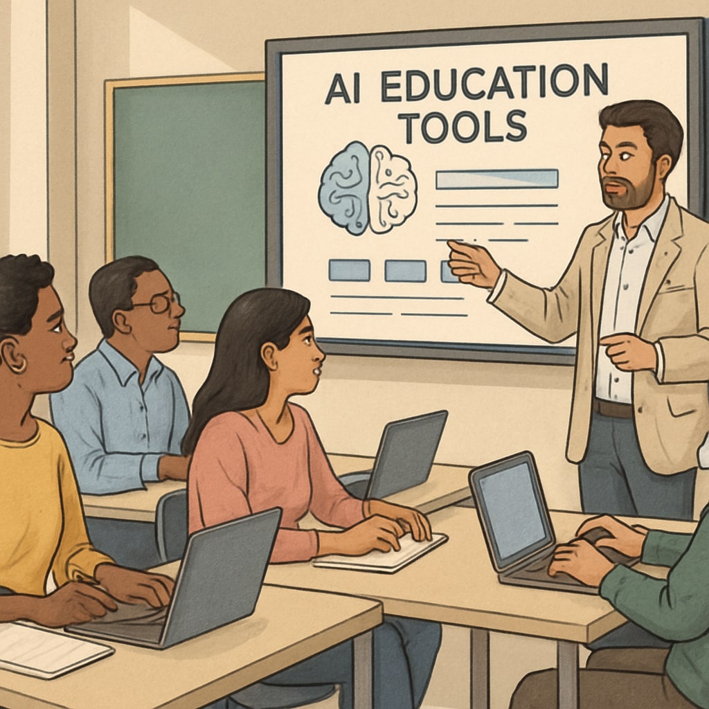 Educators learning AI applications to reduce teacher workload