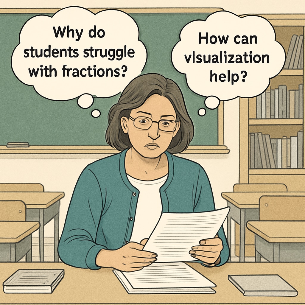 Teacher developing research questions about student learning challenges