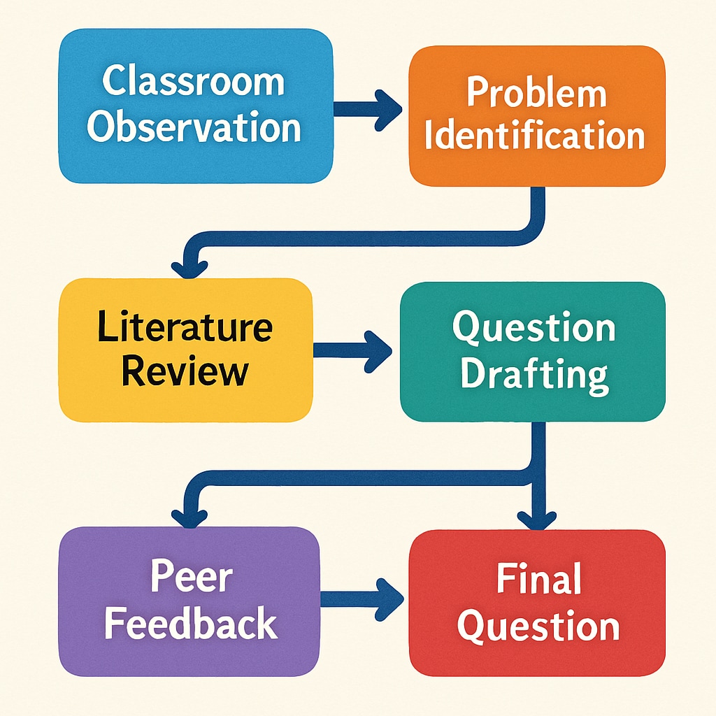 Research question formulation process flowchart
