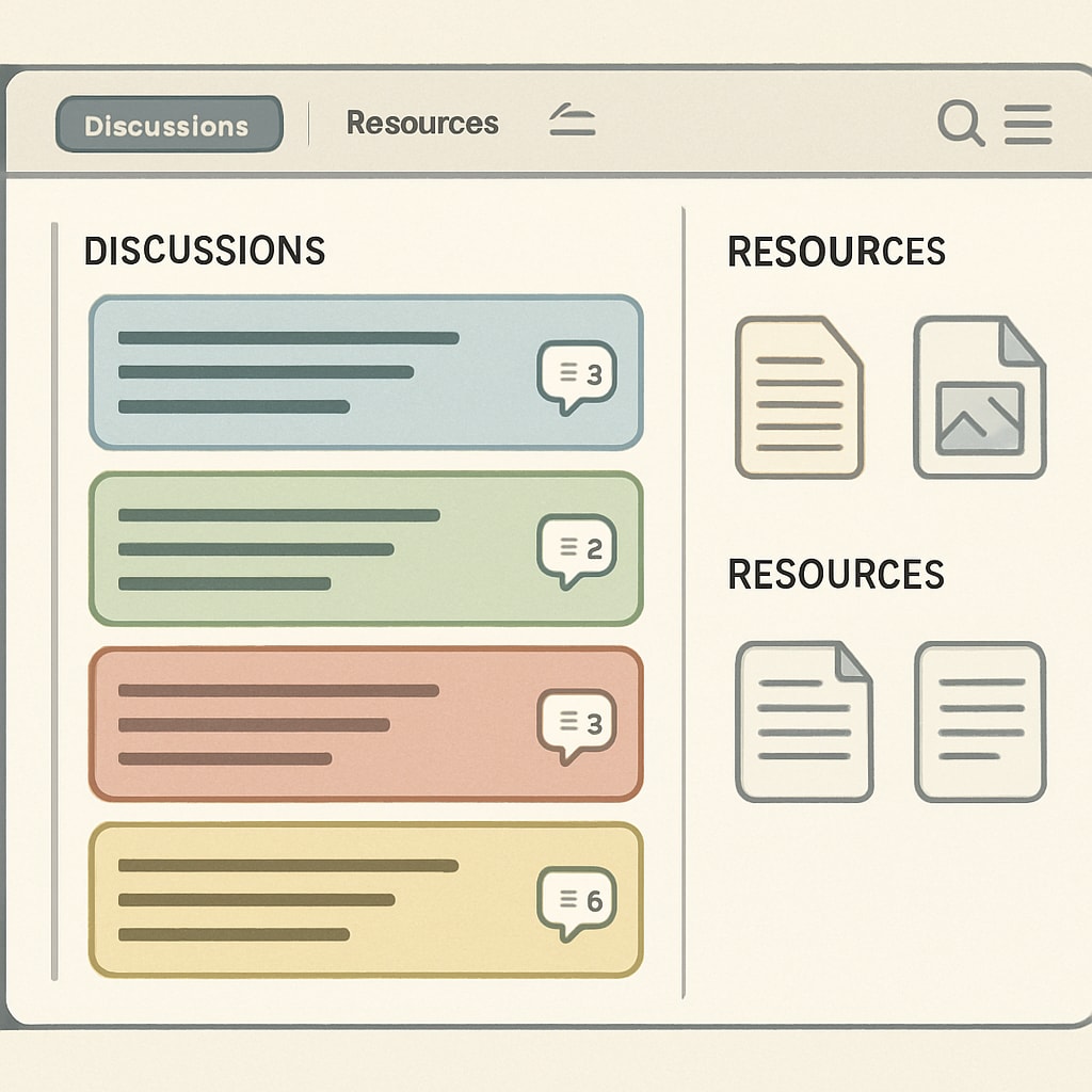 Digital academic community facilitating post-class question resolution