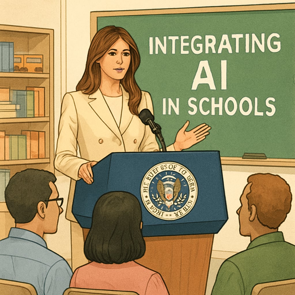 Melania Trump announces White House AI education initiative