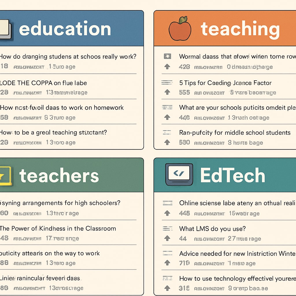 Popular education subreddits on Reddit