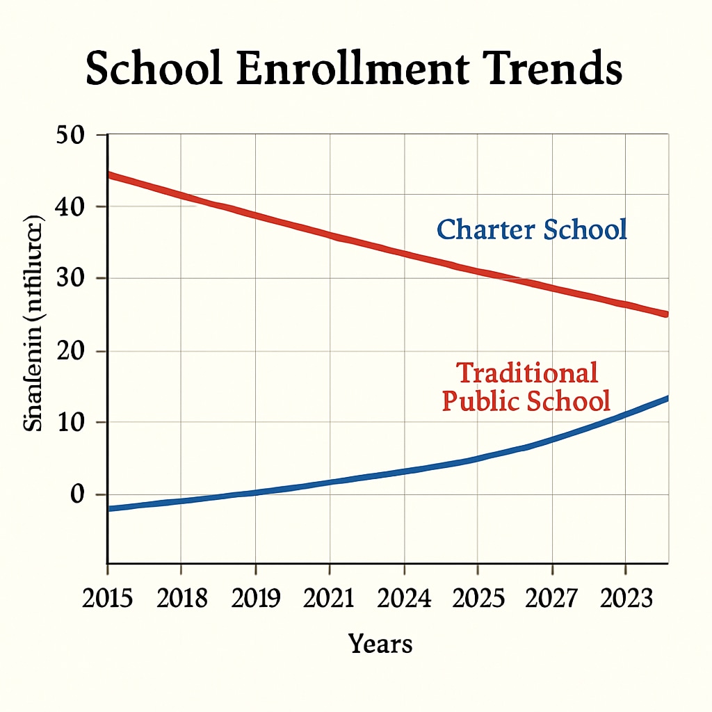 Charter school enrollment data visualization