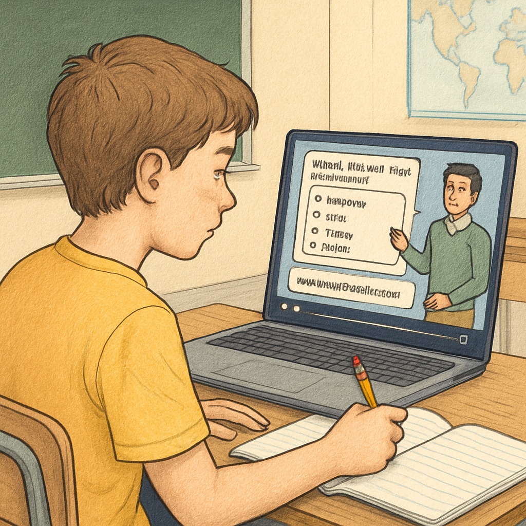 Interactive learning tool with attention focus features