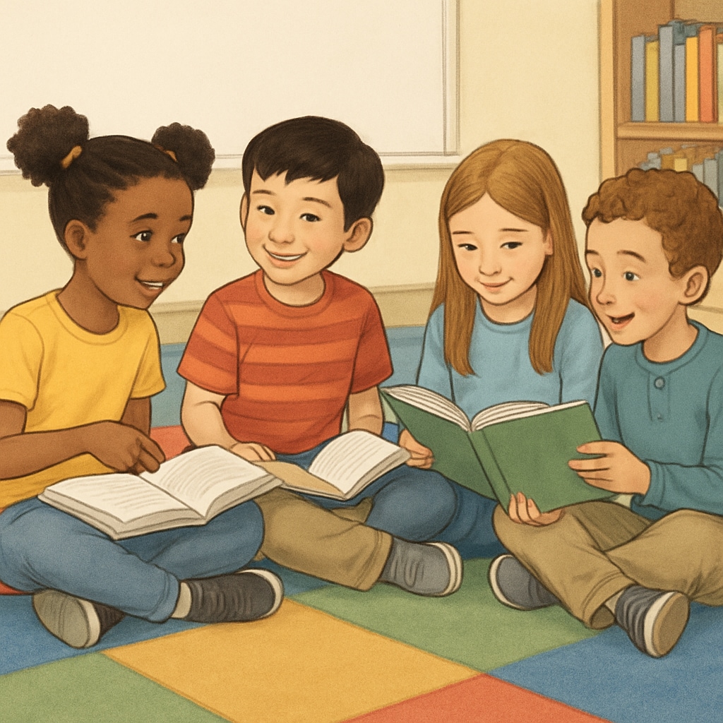 Children learning reading through whole language approach