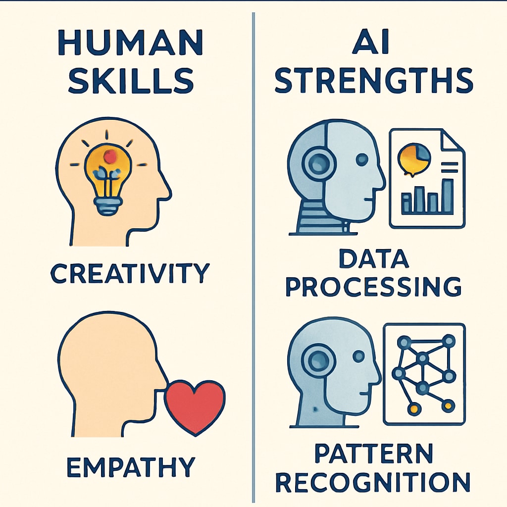 Human and AI capabilities in future careers