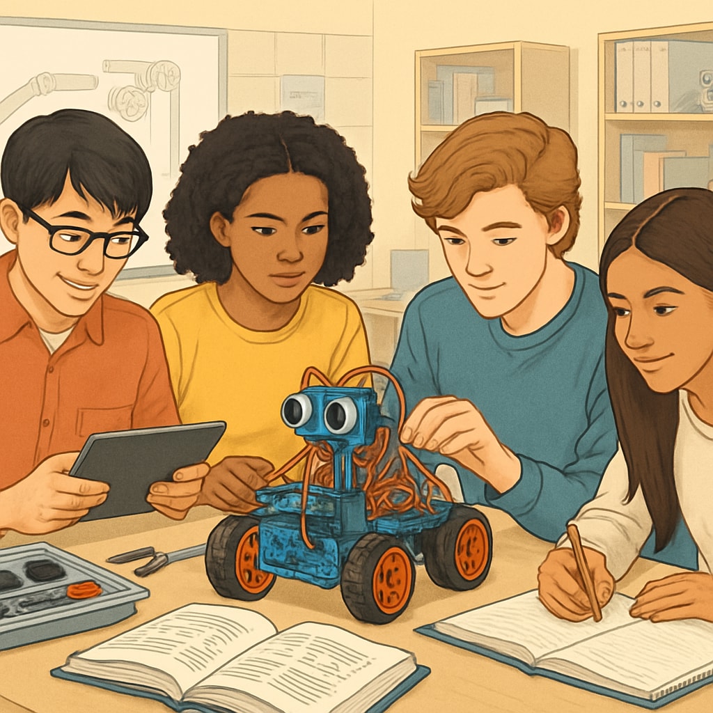 Students engaged in hands-on STEM learning as part of education reform