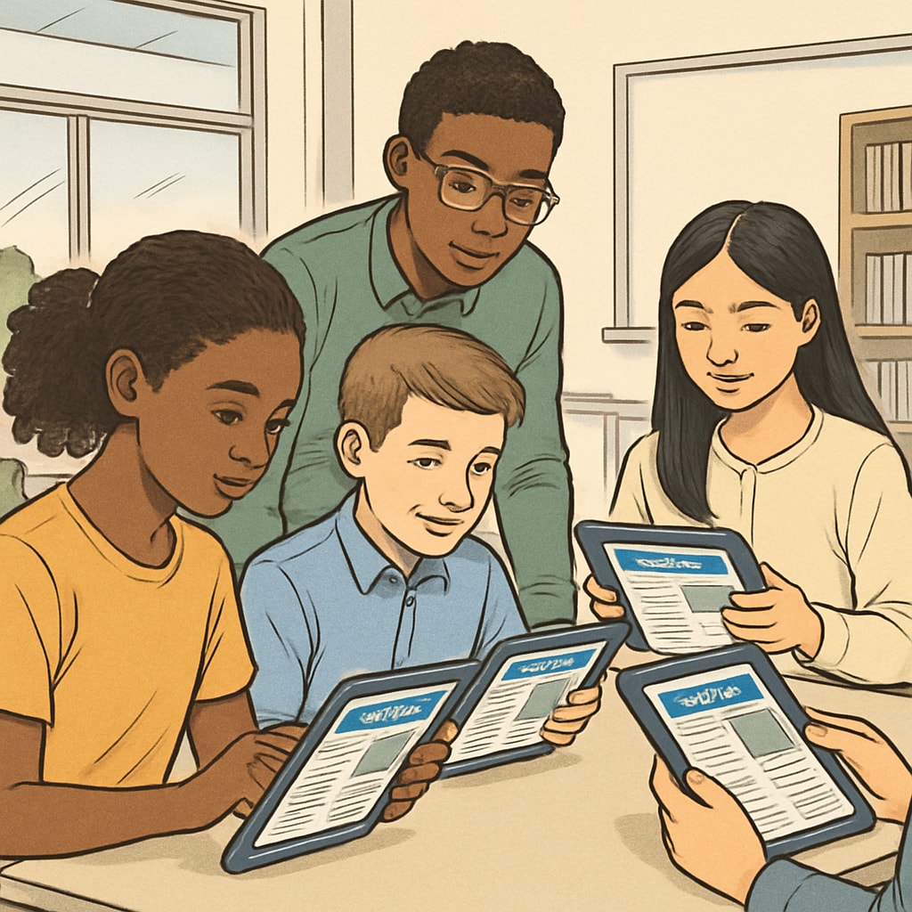 K12 media literacy survey participants evaluating digital content