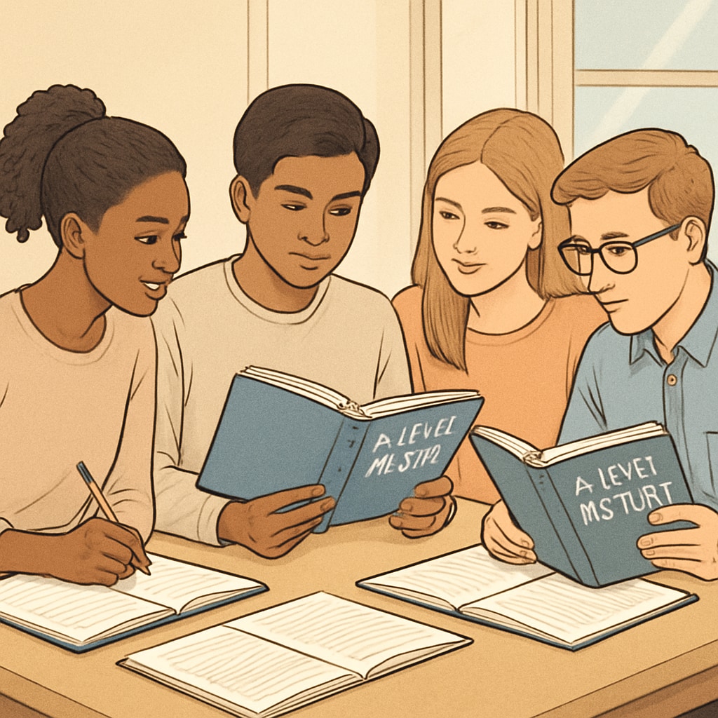 A-level students preparing for US university applications