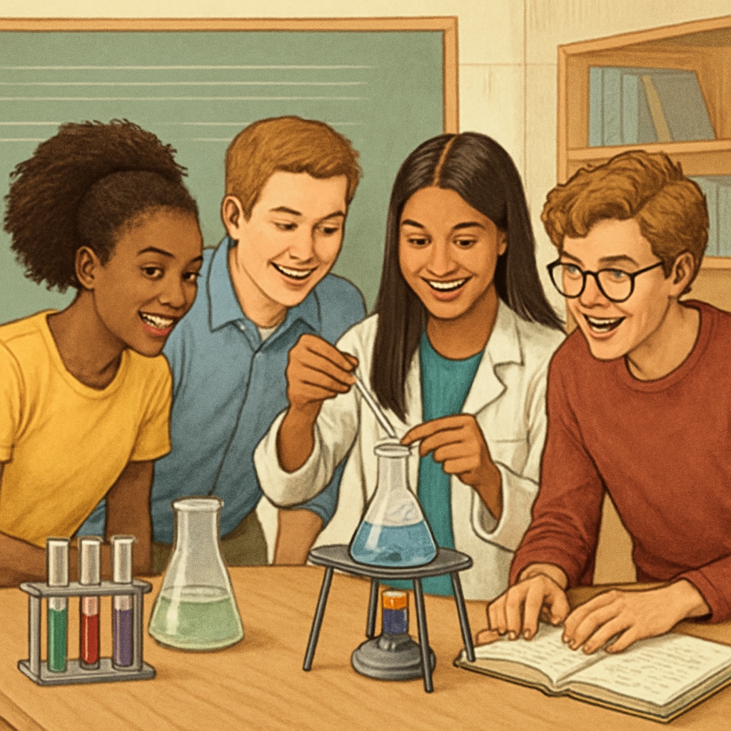 Students developing academic interest through collaborative STEM project