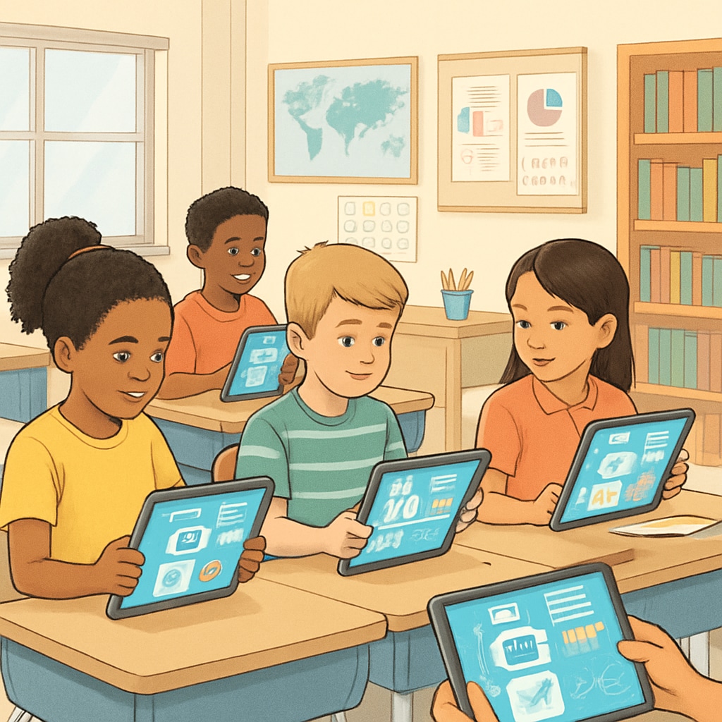AI education technology in classroom setting