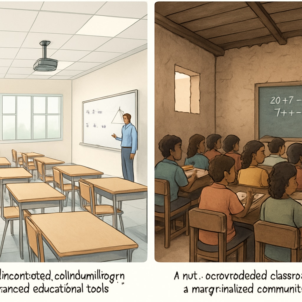 Educational inequality shown through classroom temperature disparities