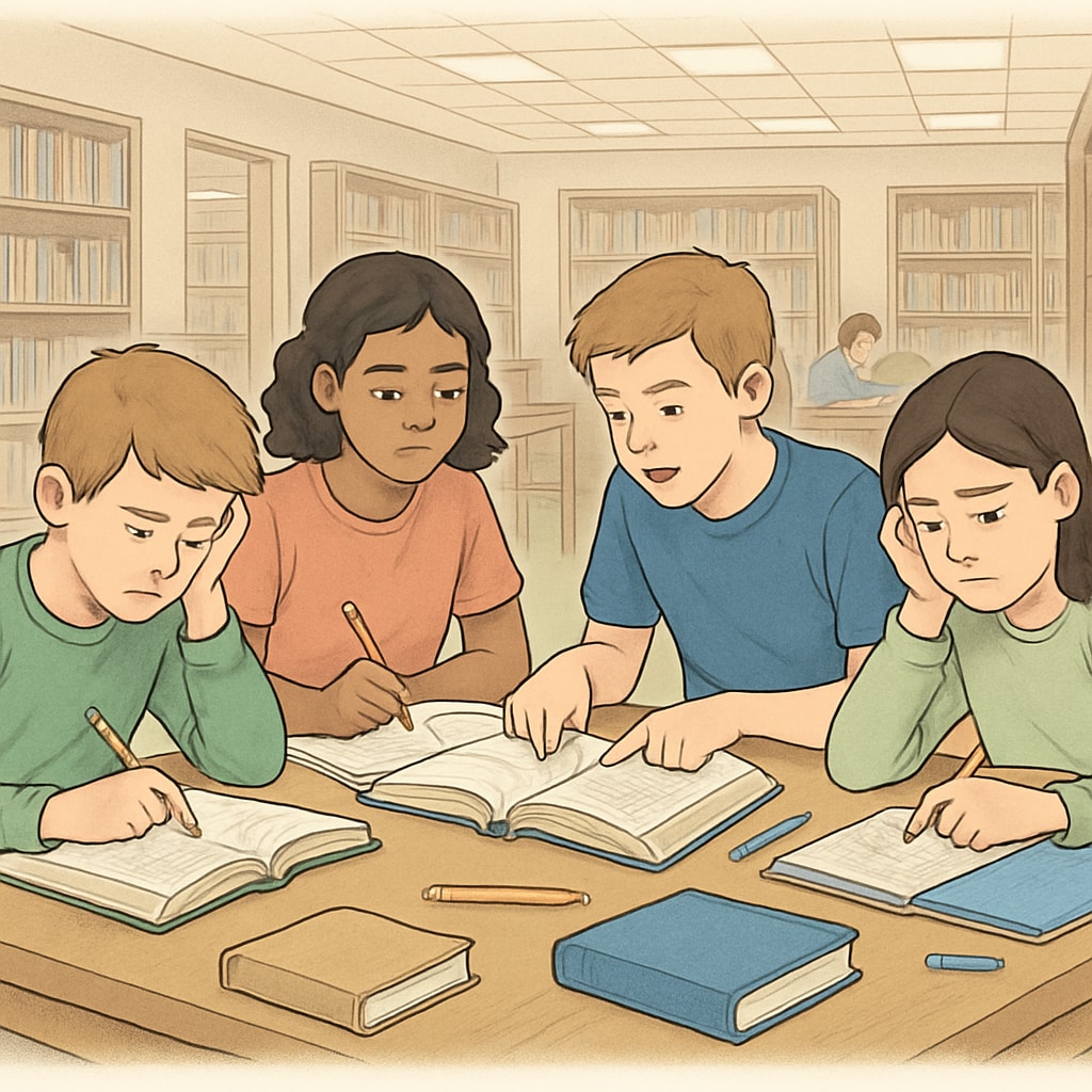 Students engaged in homework debate through collaborative work