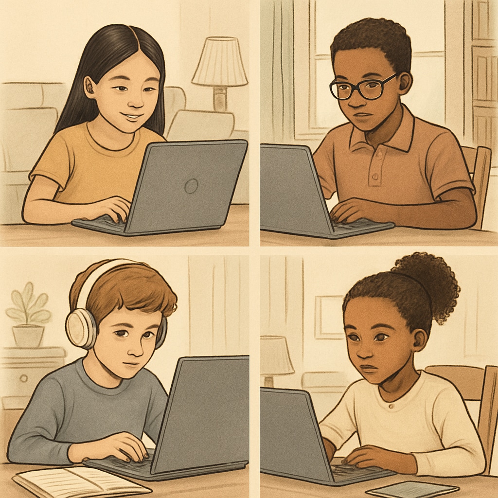 K12 students experiencing online degrees while facing self-discipline challenges