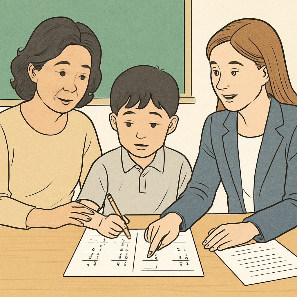 Parent observing offline tutoring session to evaluate teacher-student interaction