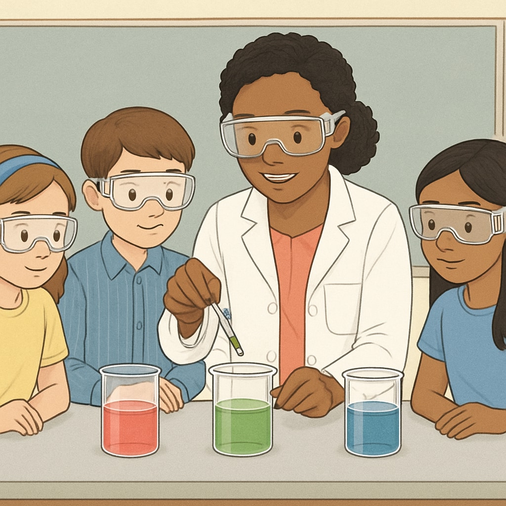 Public school evaluation - students engaged in STEM learning