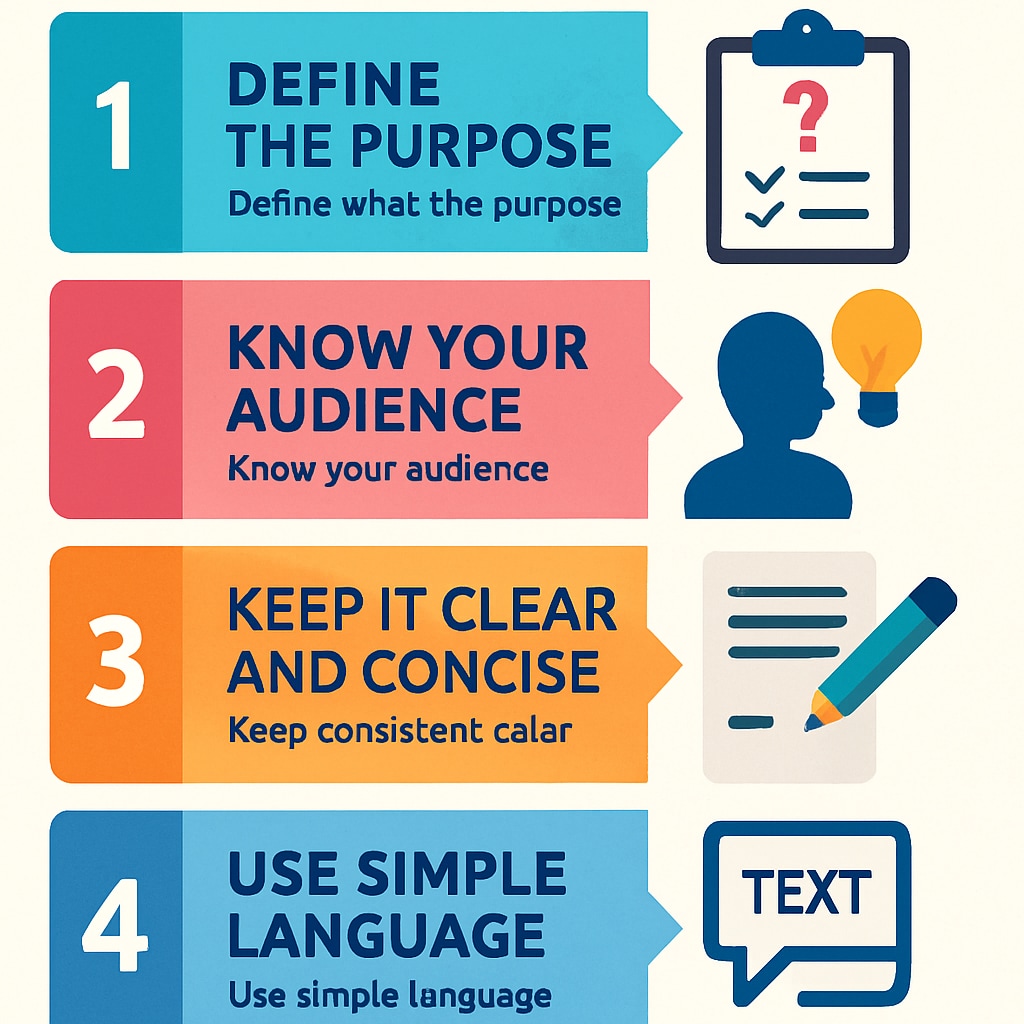 Informational graphic with 5 steps to create effective research forms, using bright colors and simple icons. Research form creation process for educators