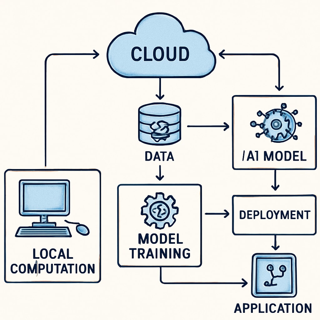 Cloud computing architecture for resource-limited AI student projects