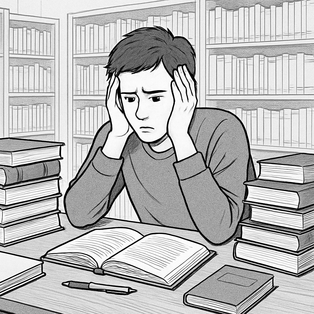 Student experiencing academic motivation crisis due to major selection conflict