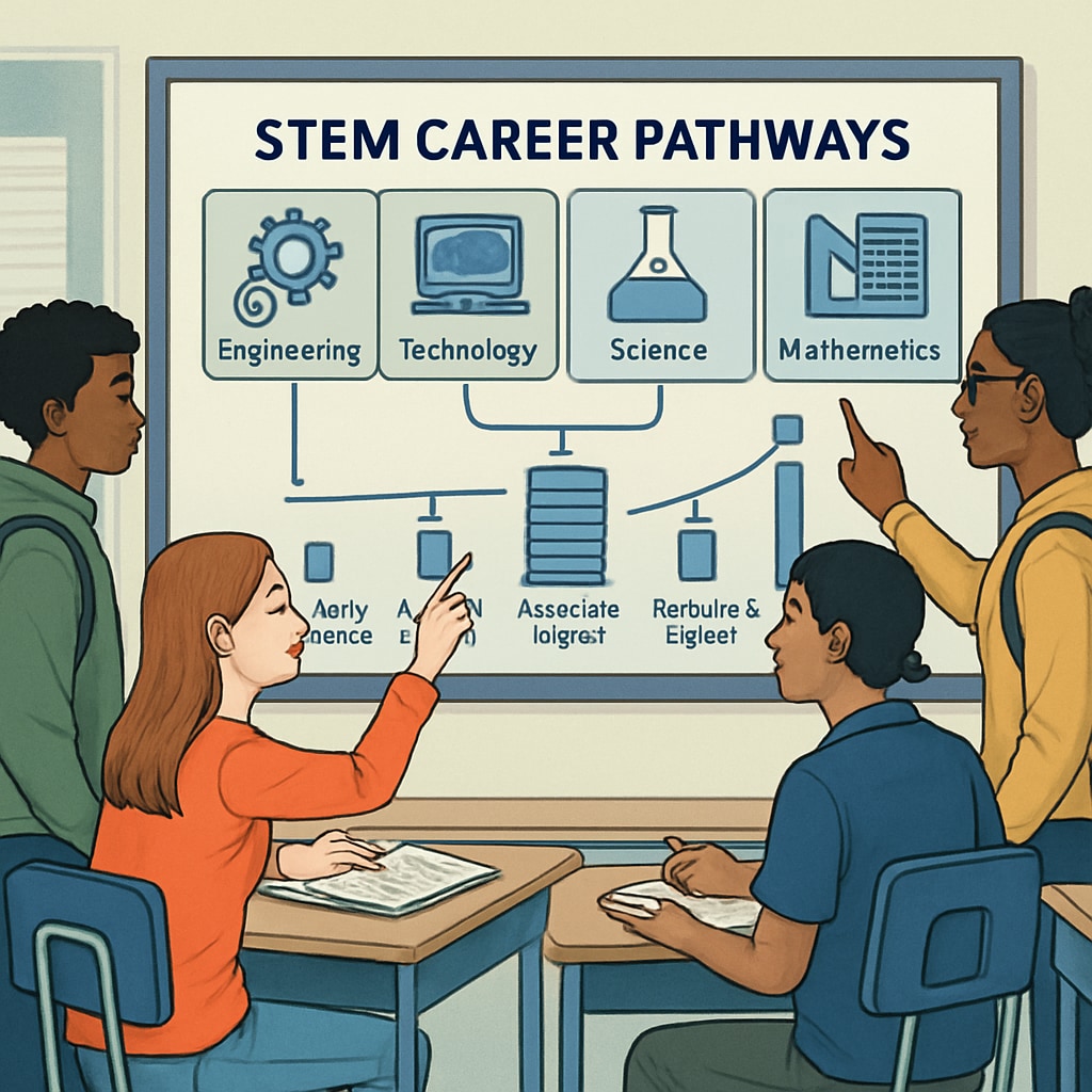 Students exploring STEM major selection options